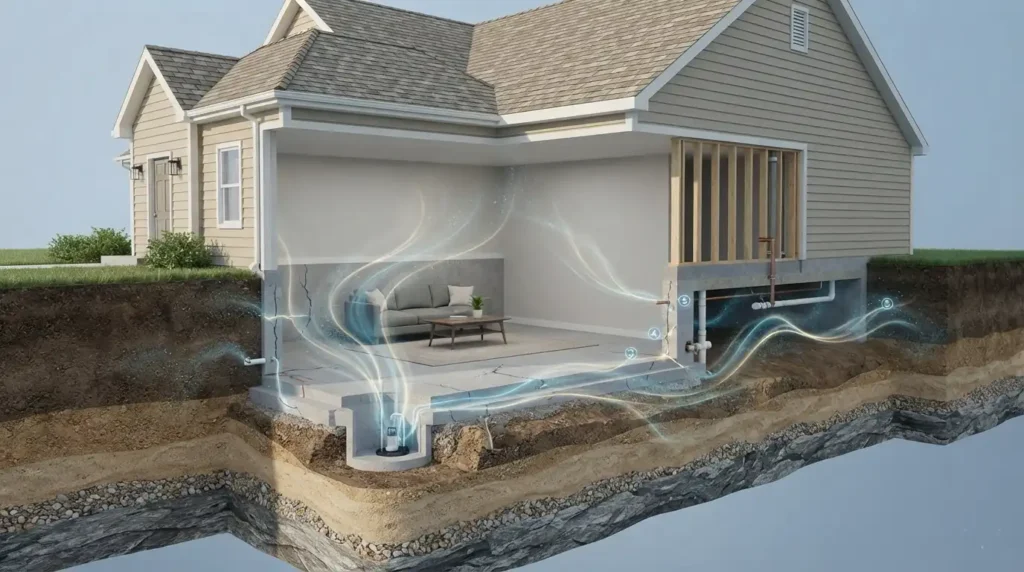 How Radon Enters Your Home