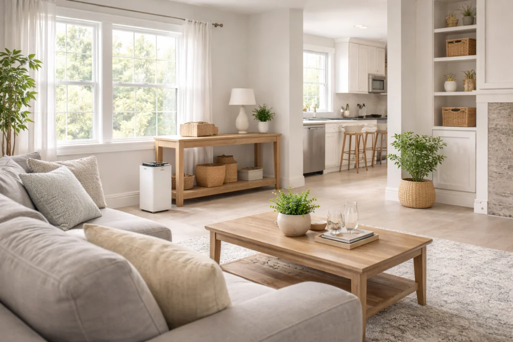 Healthy indoor air quality in homes using radon resistant construction techniques