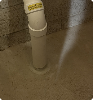 basement-radon-mitigation-pipe