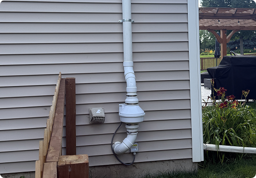 commercial radon vent install 1