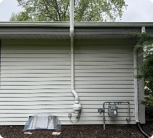 exterior radon mitigation install