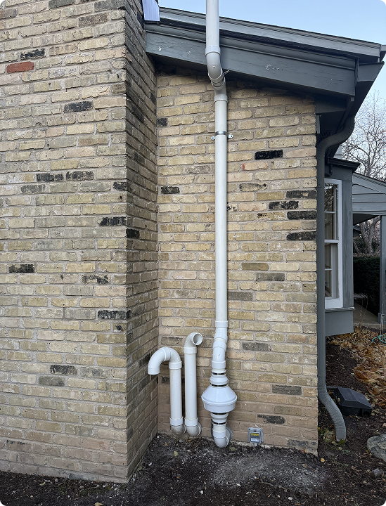 home radon vent install