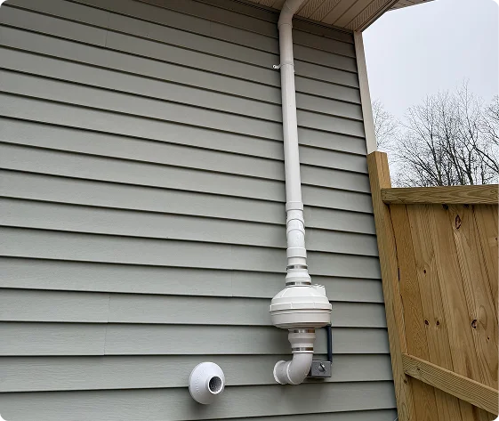 indoor radon mitigation garage