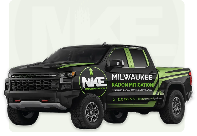 milwaukee radon mitigation service truck 1