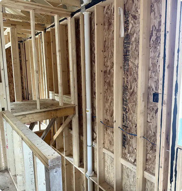 new construction radon system installation 1