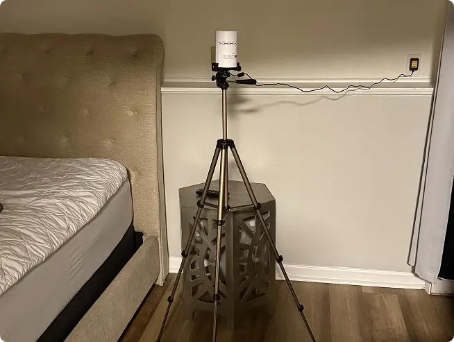 radon monitoring system install