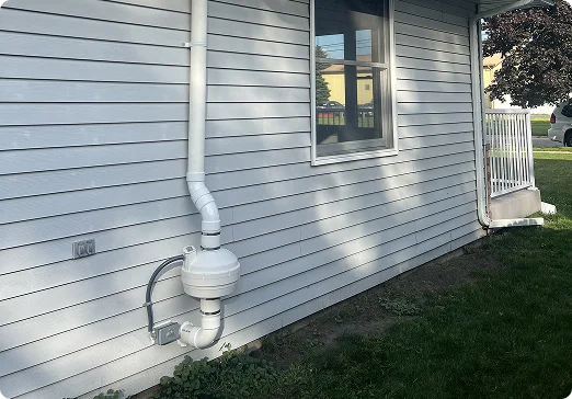residential radon exhaust system
