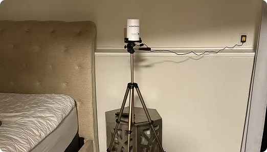 bedroom radon air testing 1