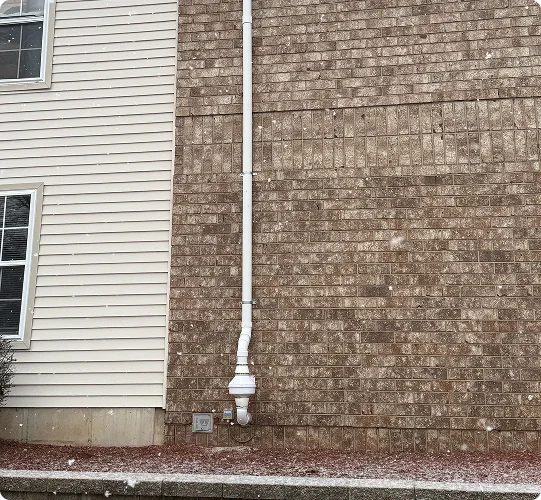 brick home radon mitigation system 2