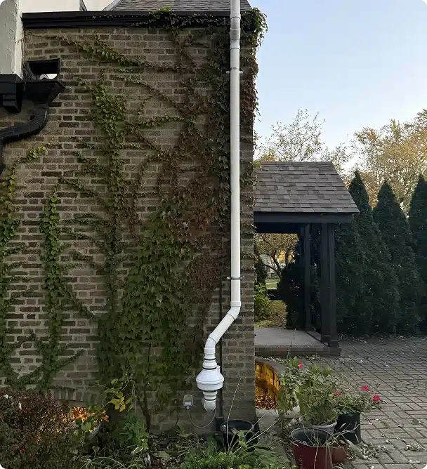 brick home radon mitigation system 4