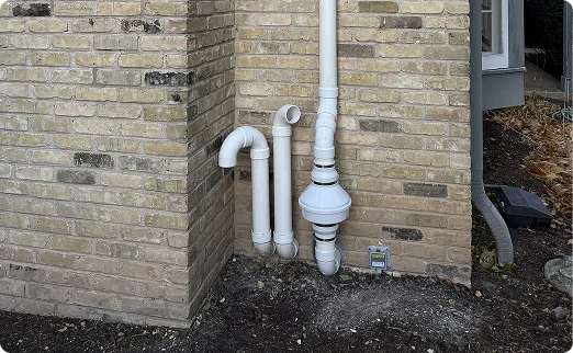 brick home radon system 1