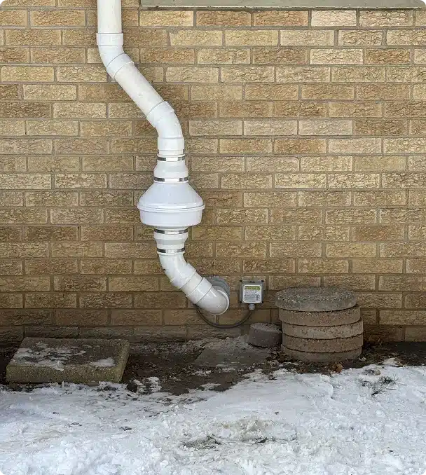 brick house radon mitigation system 2