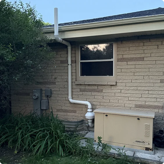 brick house radon mitigation system