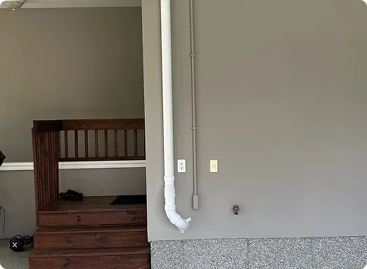 garage radon vent install