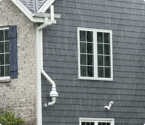 gray house radon mitigation system
