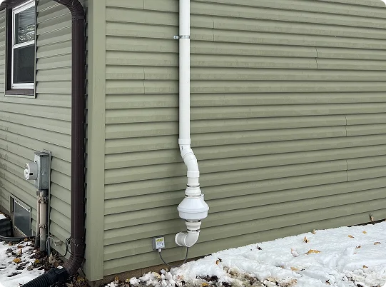 green house radon mitigation system