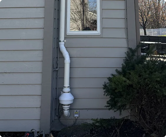 home radon fan system