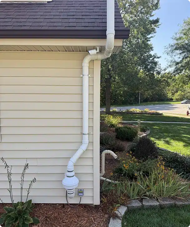 home radon mitigation system landscape
