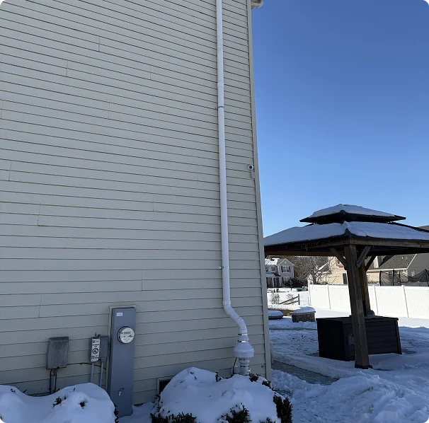 home radon mitigation system snow