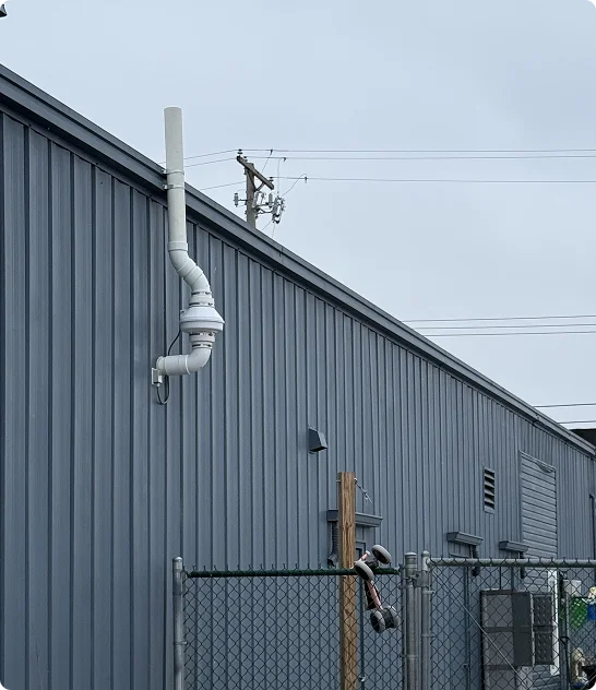 industrial radon mitigation system