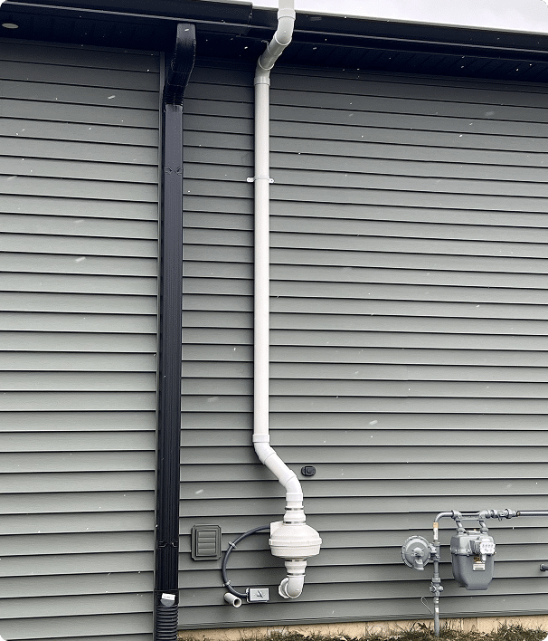 metal siding radon mitigation system