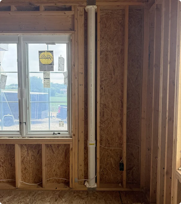 new home passive radon system