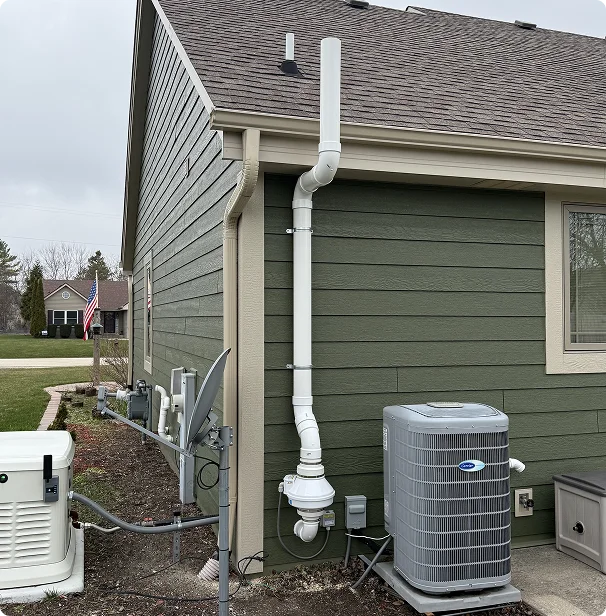 radon mitigation system near ac unit