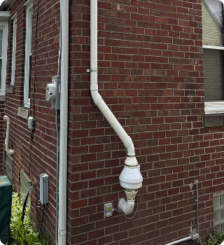 radon sump pit installation 1