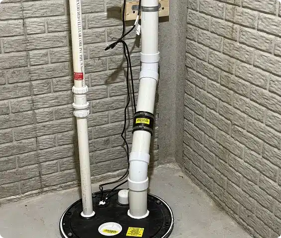 radon sump pit mitigation system 1