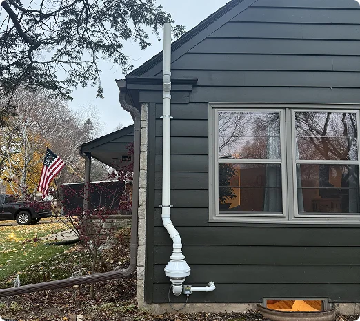 residential radon vent install
