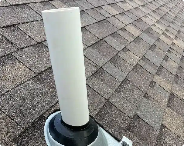 roof radon vent pipe