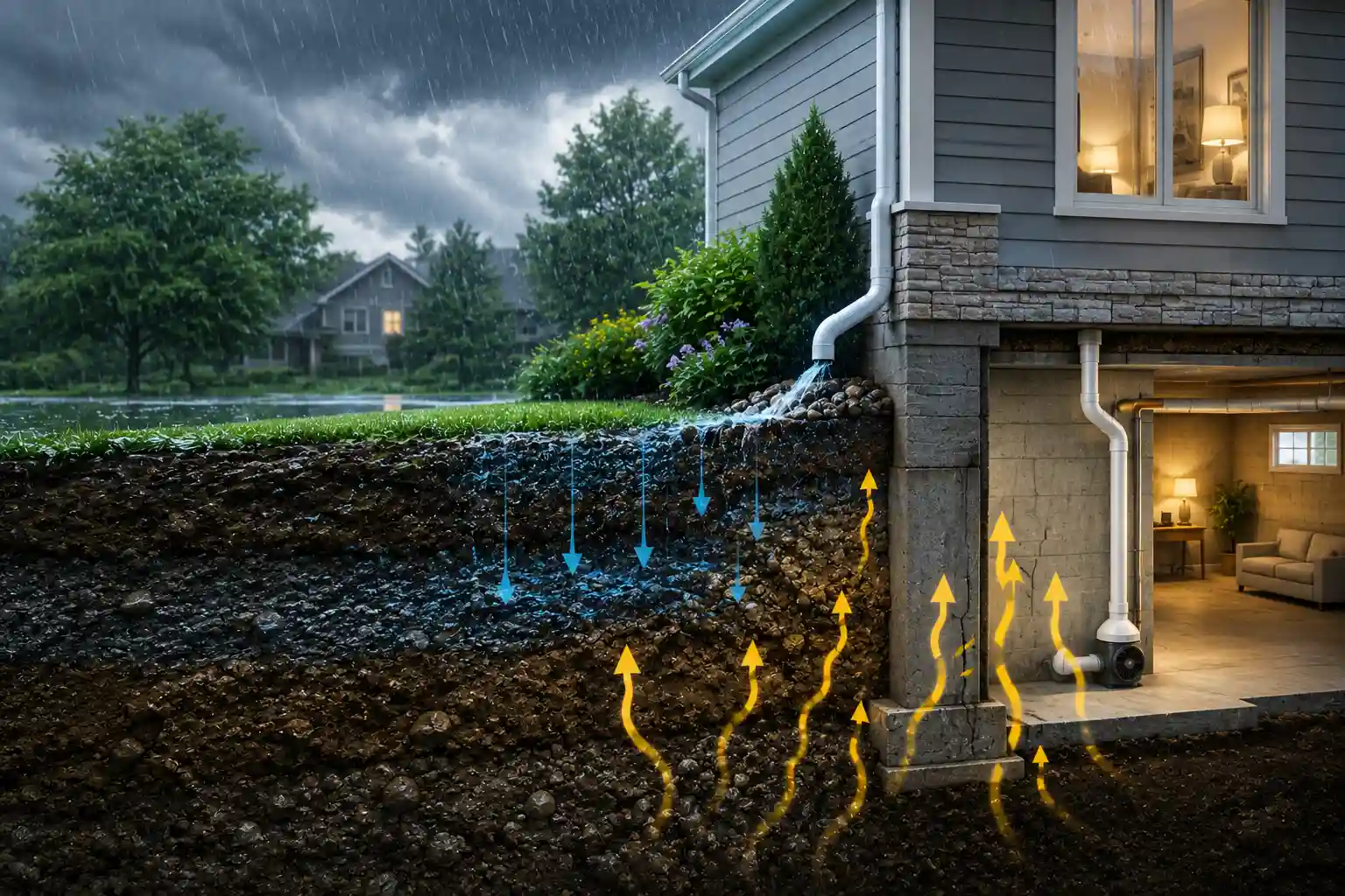 Rain Affect Radon Levels and Radiation in the Air