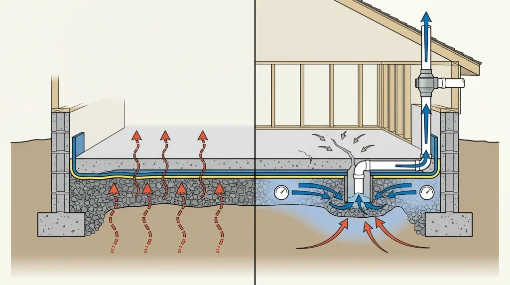 Vapor Barriers vs Sub-Slab Depressurization