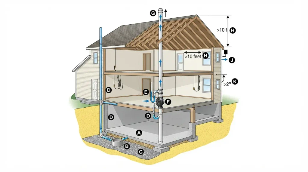 Where is a Radon Mitigation System Installed