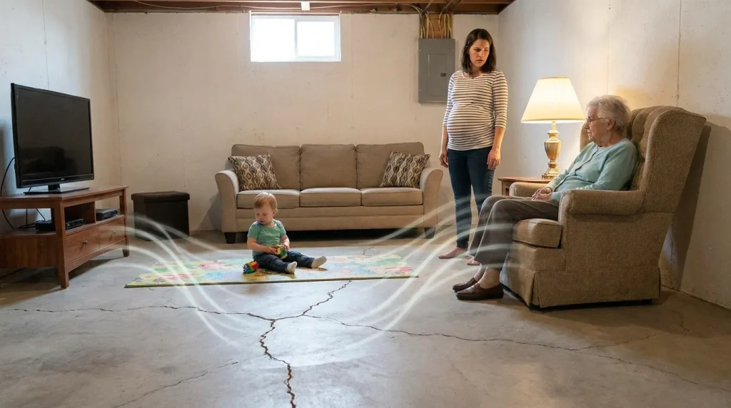 Who is most at risk in an affected building